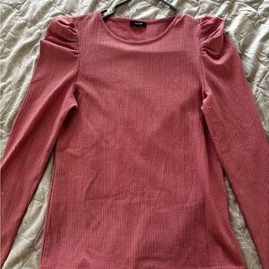 Pink Textured Women's Top
